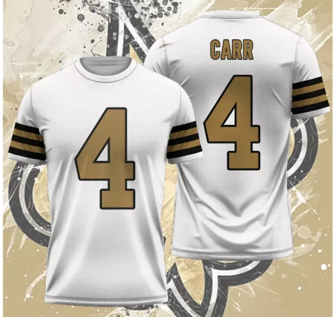 New Orleans Saints Demario Davis White Color Rush Game Day Jersey T-shirt