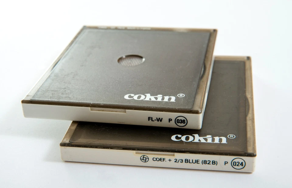 Cokin - P024 Blue 82B Filter. P036 FL-W Fluorescent to Warm Daylight. lot of 2. - Image 2 of 4