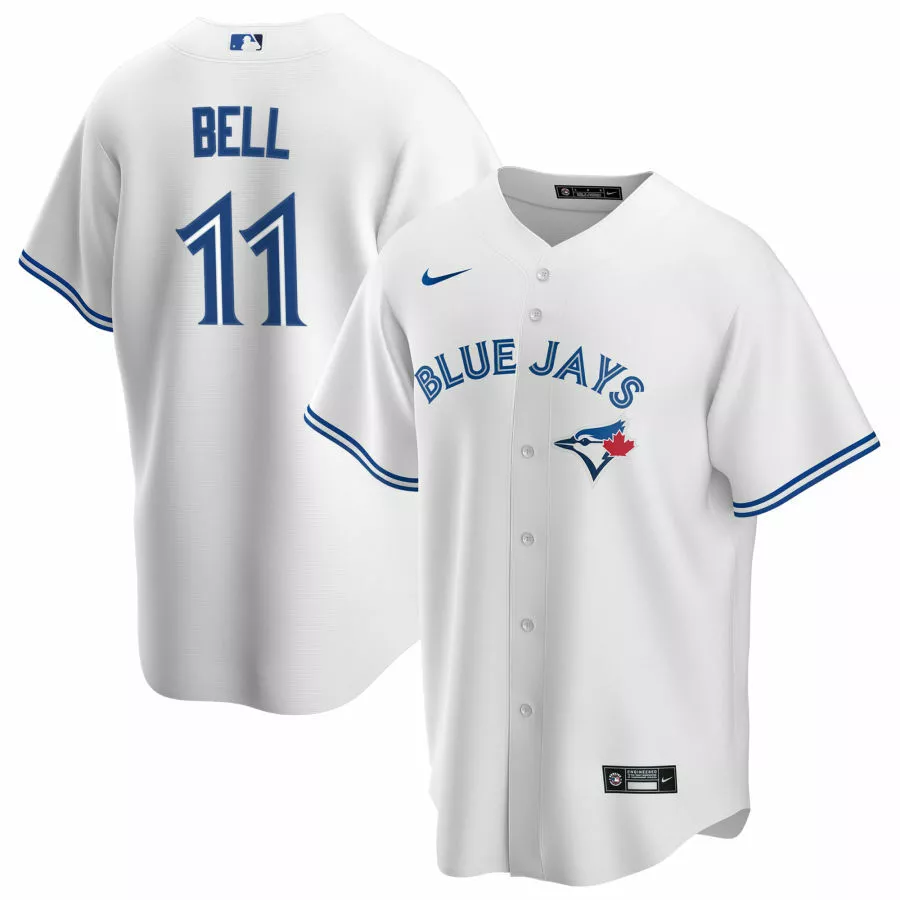 Mens Toronto Blue Jays George Bell White Home Cooperstown Collection Team  Jersey