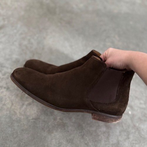 Combat agent Toecap suede coffee suede Chelsea boot - Picture 3 of 11