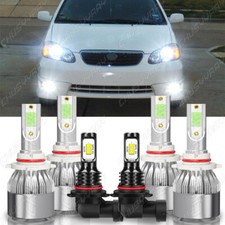 For Toyota Corolla 2005 2006 2007 2008 LED Headlight High Low Fog Light Bulb 6PC