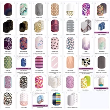 Jamberry Nail Wraps Half Sheets **G to L** FREE SHIPPING Buy 3 Get 1 FREE