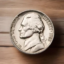 1963-D Jefferson Nickel 5c Coin From Original Bank Roll Fast Shipping 1004