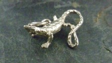 Anhänger Kette Eidechse Gecko 925er Sterling Silber