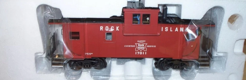 K-LINE ROCK ISLAND SMOKING EXTENDED VISION CABOOSE! O SCALE TRAIN - Image 2 of 4
