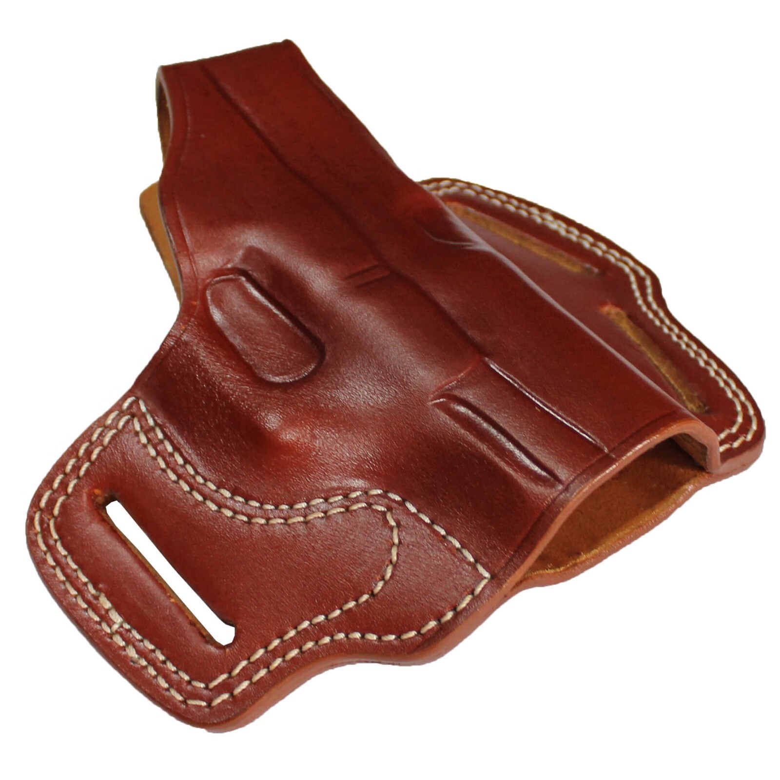 Étui Ceinture En Cuir Pour Beretta 92 - OWB Avec Rail Et Rupture De Pouce, Couleur Marron