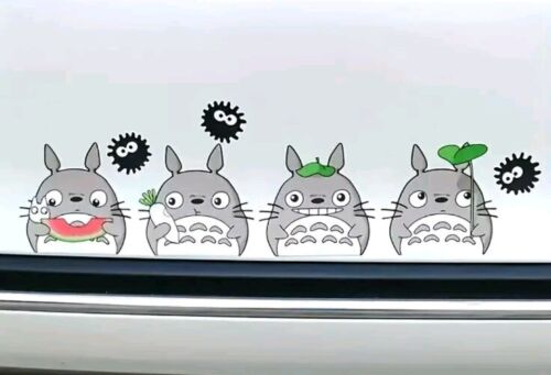 Totoro Decal Car Window Sticker 9 Characters - Picture 2 of 2