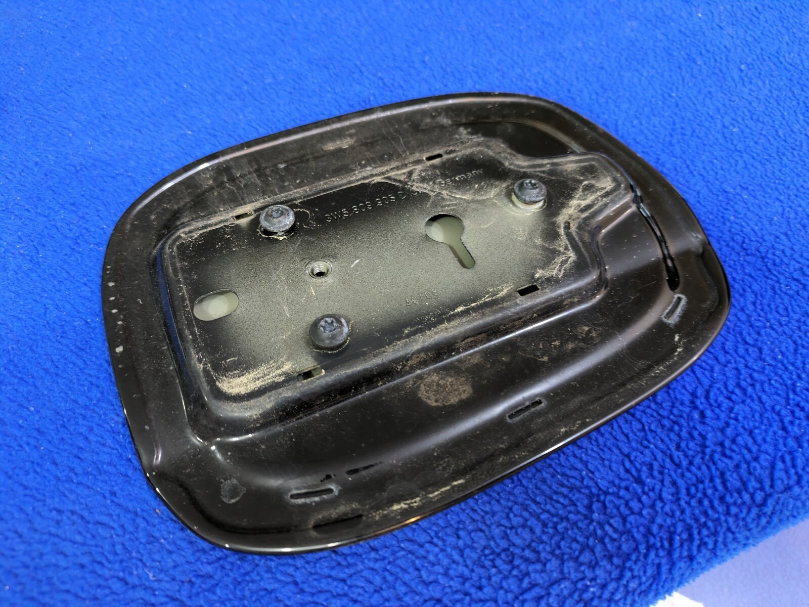 black 2006-2012 Bentley Flying Spur Fuel Filler Door Genuine OEM