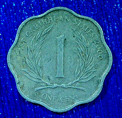 VENDITA MONETE MONDIALI-2000 CARAIBI ORIENTALI 1 CENTESIMO-COMPOSIZIONE ALLUMINIO COIN-KM# 10 - Foto 1 di 3