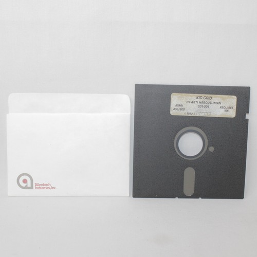 VTG Kid Grid by Arti Haroutunian 1982 Atari Computer 5 1/4" Floppy Disk Game - Picture 2 of 4