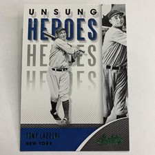 2021 Panini Absolute  Baseball Tony Lazzeri Unsung Heroes Green #UH-1 Yankees