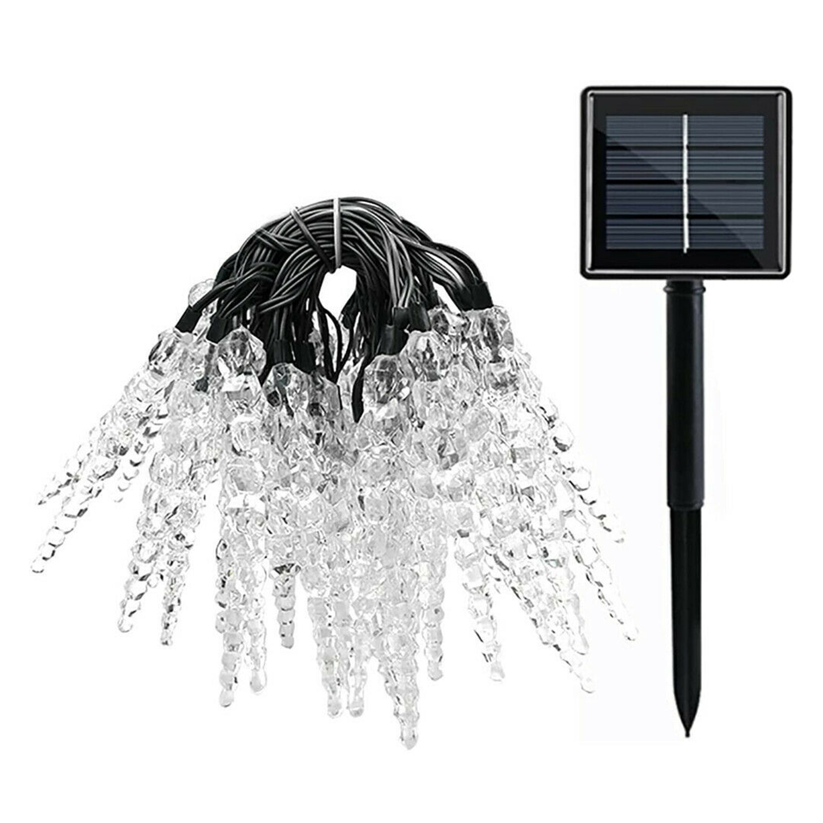 Eiszapfen Girlande 2-tlg. - Weihnachtsdeko Für Fenster & Wand, Schneeflocken