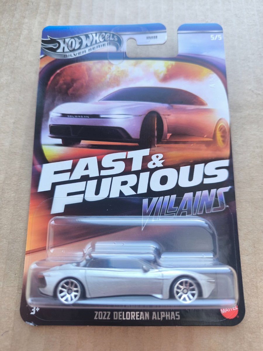 Hot Wheels 2025 FAST AND FURIOUS VILLAINS 2022 DELOREAN ALPHAS