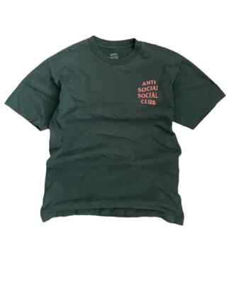 Anti Social Social Club t shirt dark green size Medium 100% cotton