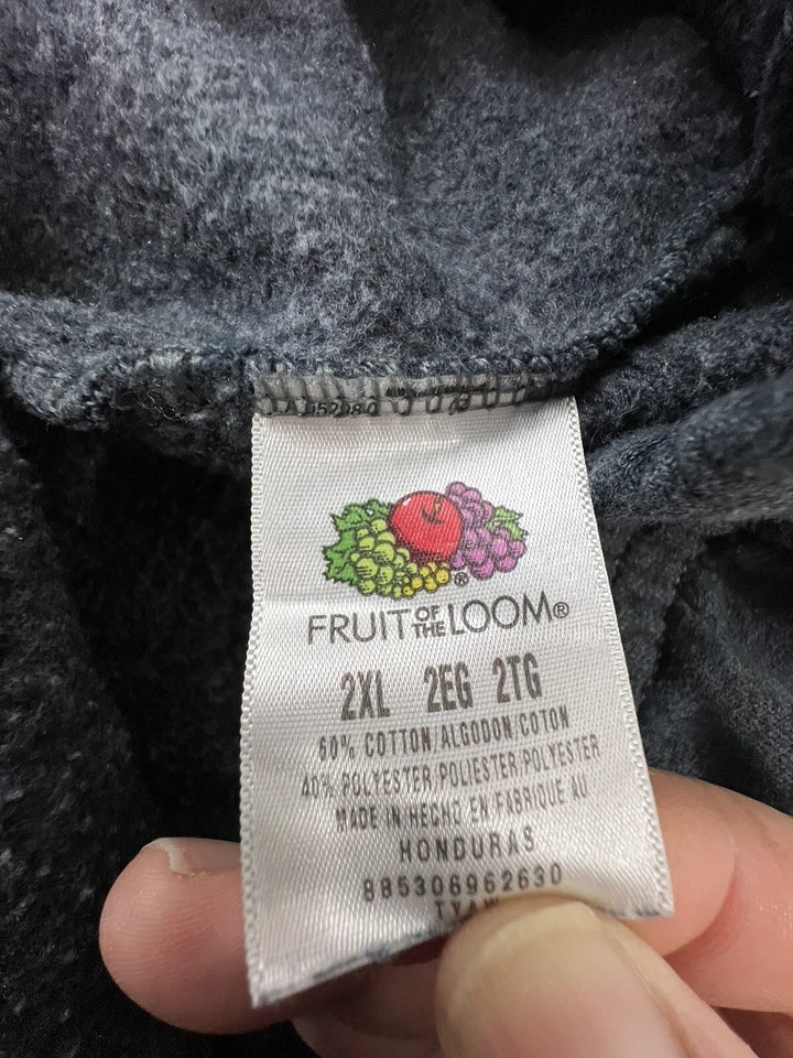 Vintage 90s Streetwear Mens 2XL Faded Blank Sweatpants Joggers Pants Gray - Image 3 of 4