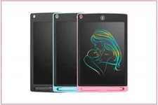 New Electronic LCD Writing Drawing Tablet Neon Colors For Kids