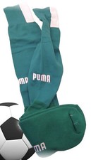 Nuevos calcetines de fútbol PUMA Signature verde esmeralda juvenil Reino Unido 2-6 euros 35-38
