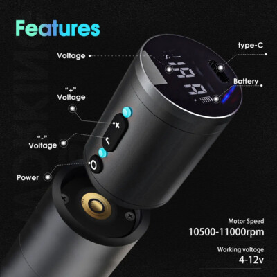 XNET Wireless　tattoo machine set Amazon.com: Tattoo Kit - Xnet Titan Wireless Tattoo Machine