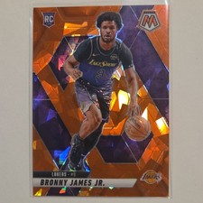 Panini Mosaic Bronny James Jr. Rookie #214 Orange Mosaic Prizm Lakers /49