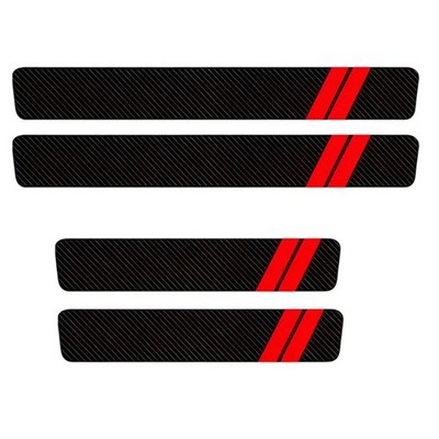4Pcs Vehicle Door Sill Protector Scratch Proof And Weather Resistant Edge Guard