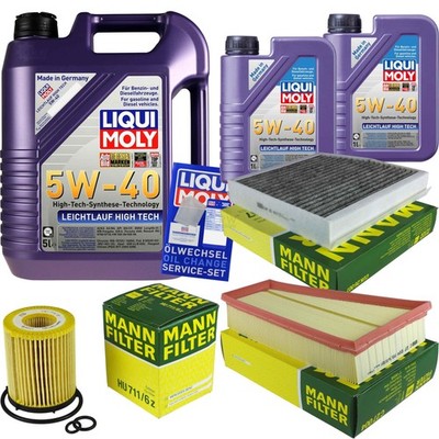 INSPEKTIONSKIT FILTER LIQUI MOLY ÖL 7L 5W-40 für Mercedes-Benz A-Klasse W176