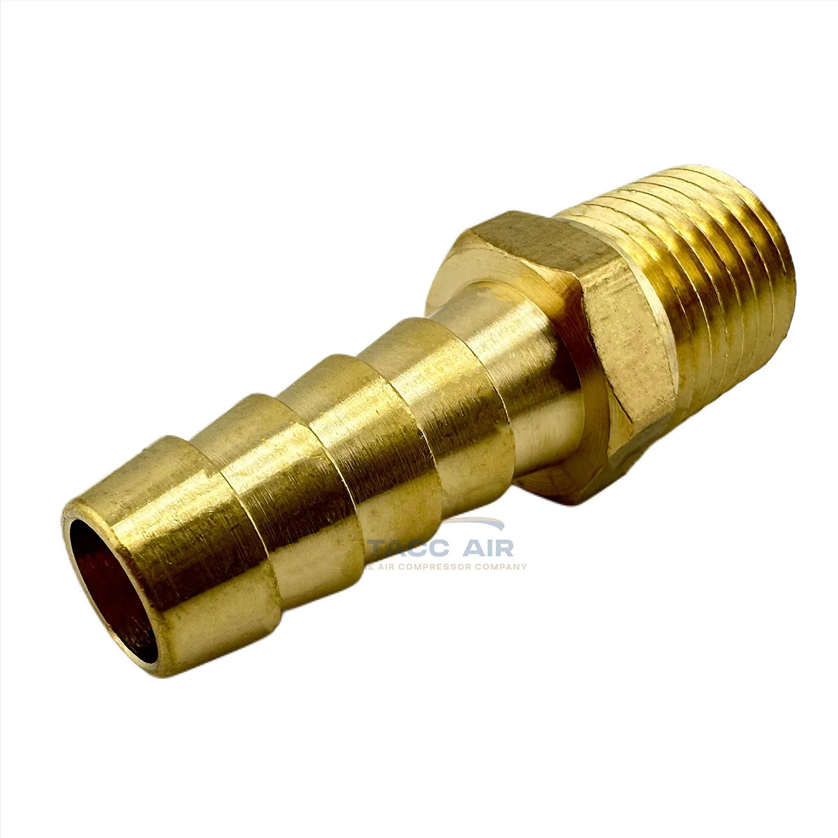 10 Pack 3/8" ID Hose Barb x 1/4" Male NPT Pipe Thread Brass Straight Fitting