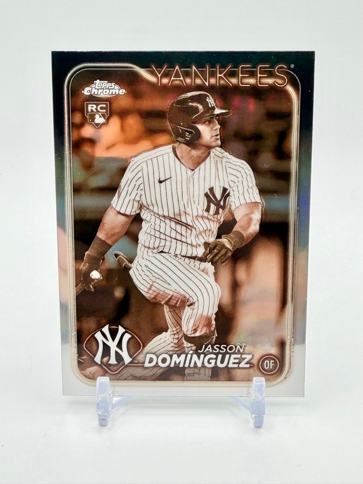 2024 Topps Chrome #89 Jasson Dominguez Sepia Refractor RC Yankees