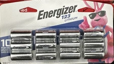 Brand Newv 12 Pack Energizer Lithium 123 Batteries - Best By 12-2030