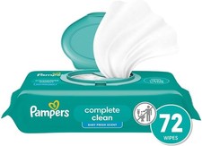 Pampers Baby Wipes Complete Clean Baby Fresh Scented 72 Total