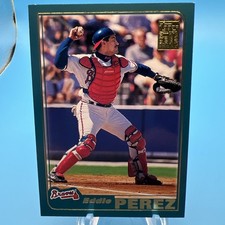 2001 Topps - Eddie Perez #420 Atlanta Braves