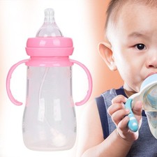 240ml Baby Bottle Wide Caliber Silicone Infant Bottle Breastfeeding Bottle With