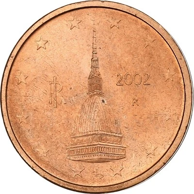 Italie, 2 Euro Cent, 2002, Rome, Cuivre plaqué acier, SPL+, KM:211 - Photo 1/2