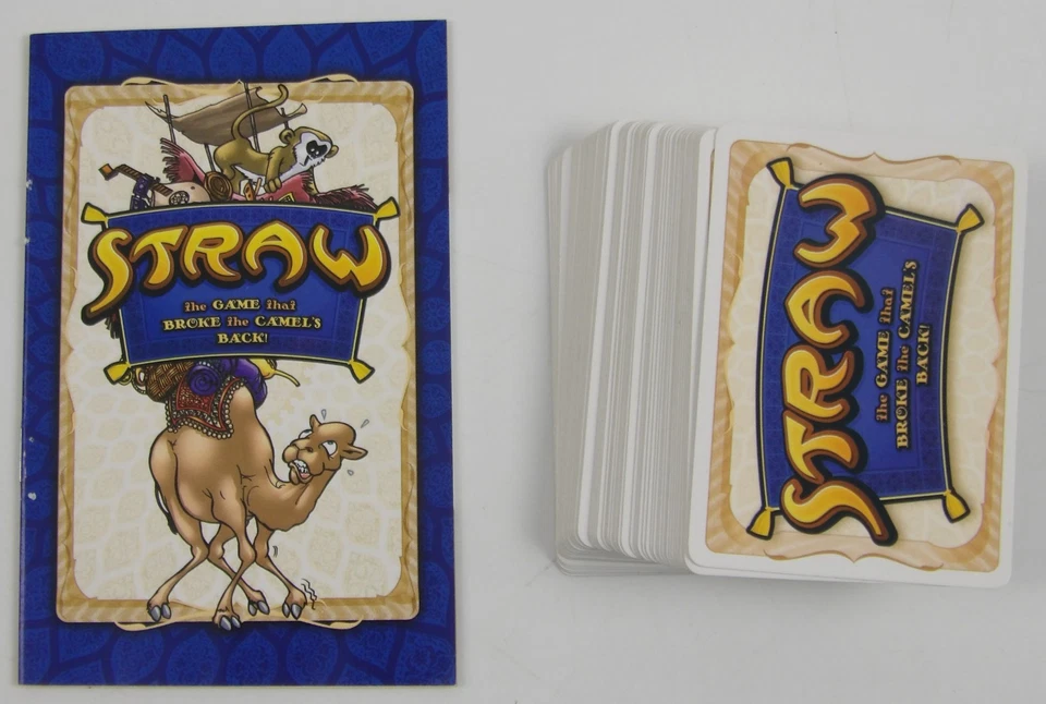 Straw: the Game that Broke the Camel's Back! COMPLETE IN BOX Family Card Game - Image 4 of 4