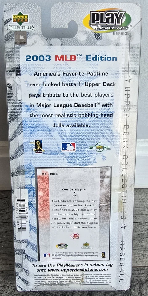 KEN GRIFFY JR CINCINNATI REDS 2003 DECK SUPERIOR COLECIONADORES BOBBLEHEADS COM CARTÃO - Imagem 3 de 4