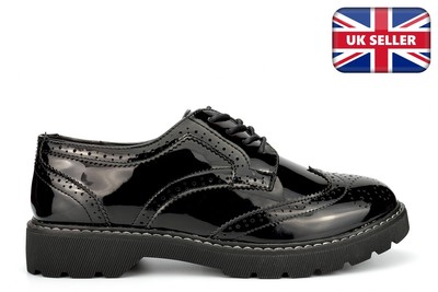 Damenschuhe Brogues Brogue Mädchen Brogue Schulschuhe Plateauschuhe Absatz