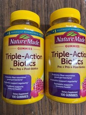 Nature Made Triple-Action Biotics 200ct 3/27 (2 Bottles)