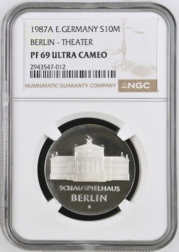 Germany - GDR 10 mark 1987, NGC PF69 Ultra Cameo - Theater #TOP POP# - Picture 3 of 4