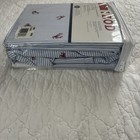 IZOD West Point Home Twin XL Sheet Set Red Lobsters On Blue & White Stripes HTF — photo 5