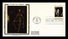 US COVER BENJAMIN WEST ARTIST COLONEL GUY JOHNSON FDC COLORANO SILK CACHET