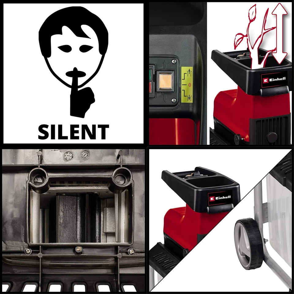 Einhell Elektro Walzenhäcksler GC-RS 60 CB Häcksler Leisehäcksler Garten leise - Bild 4 von 4