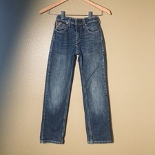 Ariat Boys Jeans B5 Slim Fit Straight Leg Blue Denim Size 10