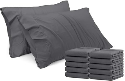 Utopia Bedding King Pillowcases - 12 Pack - Bulk Pillowcase Set - Envelope