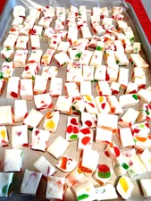 1 Pound Hand Crafted Old Fashion Jelly Nougat Candy Fresh Made Individually Wrap