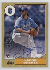 2022 Update 1987 Topps Baseball Jake Brentz Jacob #87BA-JB Auto 6o3