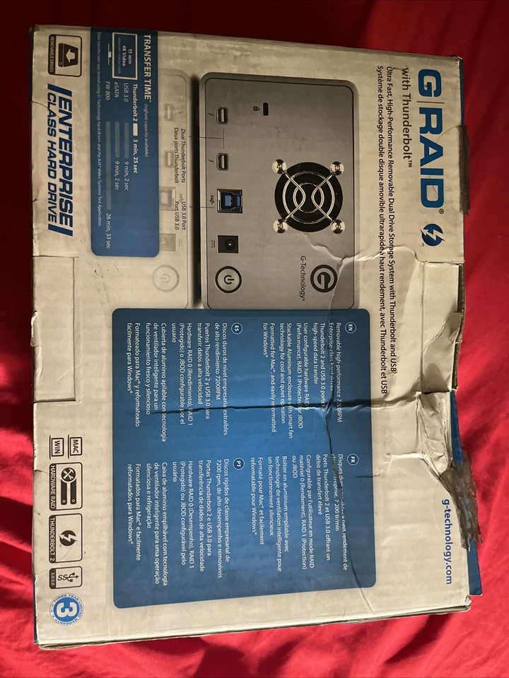 G-Technology 8TB G-RAID - Silver (0G04085) - Image 2 of 2