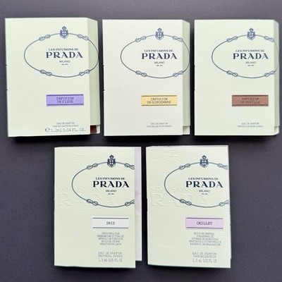 Les Infusions De Prada Women s Perfume Collection Sample Spray Vials 5pc Set