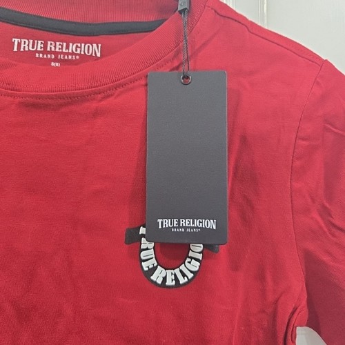TRUE RELIGION Short Sleeve Graphic Logo T Shirt Tee Youth Boys S 8 - Picture 2 of 3