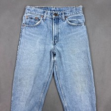 Vintage Levis Jeans Men 28x26 Blue Made USA Light 550 Thrashed Altered Tag28x30