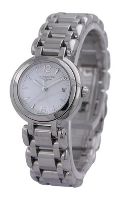 Damen Longines Primaluna Quarz Edelstahl Armband - L8.110.4 - 26.5 mm