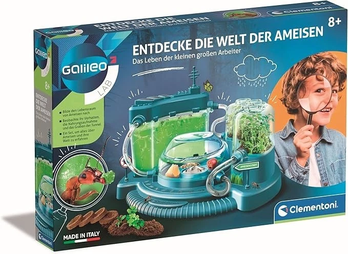 Clementoni Galileo Experimentierkasten Entdecke die Welt der Ameisen 59362 Neu